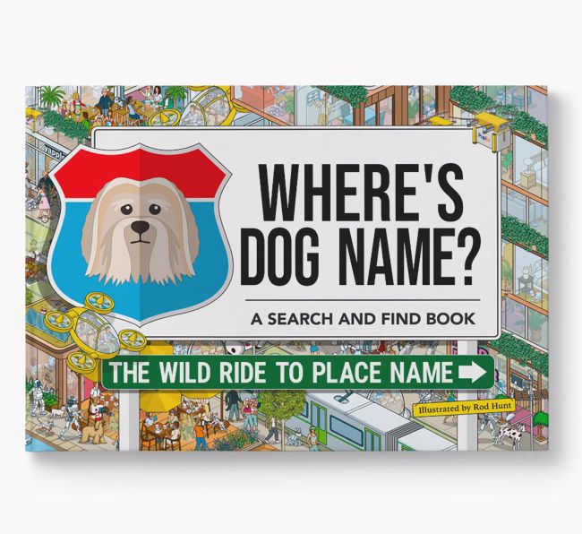 Personalised Löwchen Book: Where's Dog Name? Volume 3